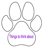 pawprintthings to think about